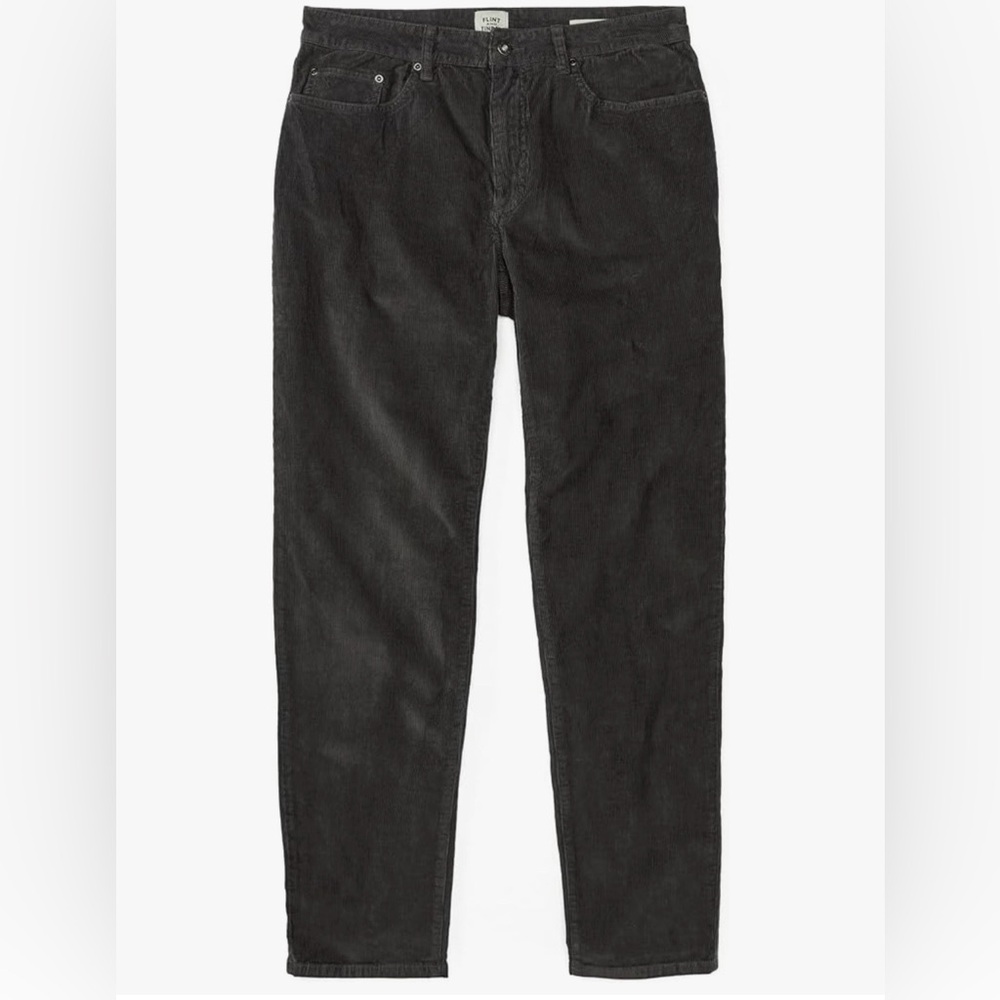 Flint and‎ Tinder | Corduroy Slim fit Pants | Washed Black | 34x30